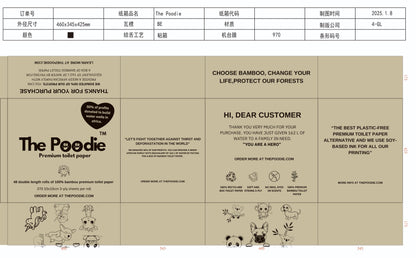 The Poodie 100% Bamboo Toilet Paper
